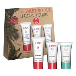 My ClarinsLes Chouchous My Clarins Coffret Soin Visage 0 Avis 14,70 € 24,50 € / 100ml Prix d'origine : 21,00 € -30%
