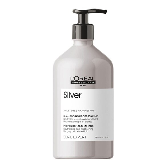 Silver - Shampoing pour cheveux gris et blancs, L'Oréal Professionnel