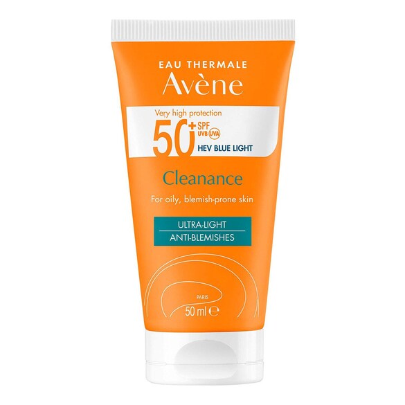 Cleanance Solaire SPF 50+ - Soin visage solaire, AVENE