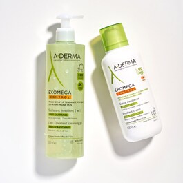Exomega - Gel lavant émollient 2 en 1 anti-grattage
