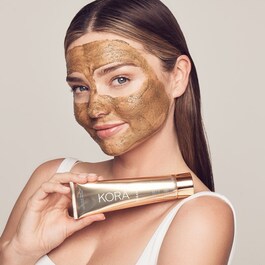 Turmeric Brightening & Exfoliating Mask 2-in-1 - Masque exfoliant visage