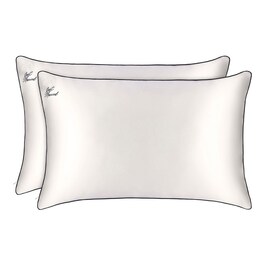 Ensemble De Taies D'oreiller Pure Soie Queen