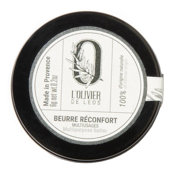 Beurre Réconfort multiusages - Baume hydratant corps et lèvres, L'OLIVIER DE LEOS