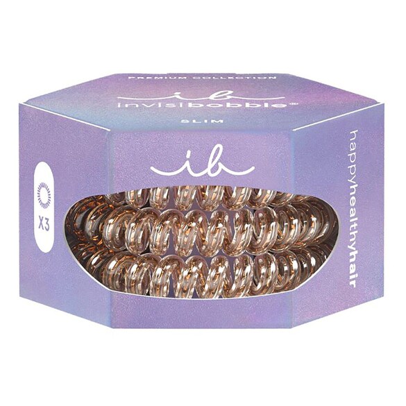 Slim Premium - Bronze me pretty, Elastiques à cheveux, INVISIBOBBLE