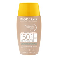 Photoderm NUDE Touch MINERAL SPF50+ - Soin solaire peau sensible mixte/grasse, BIODERMA