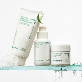 Mousse Nettoyante Visage au Thé Vert et aux Acides Aminés - Nettoyant Visage