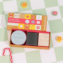 Trio sent-bon pour le réveillon - Coffret soin corps, visage & cheveux
