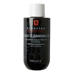 Black Cleansing Oil - Huile démaquillante purifiante au charbon, ERBORIAN