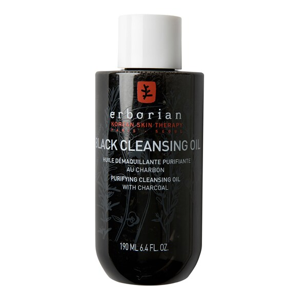 Black Cleansing Oil - Huile démaquillante purifiante au charbon, ERBORIAN
