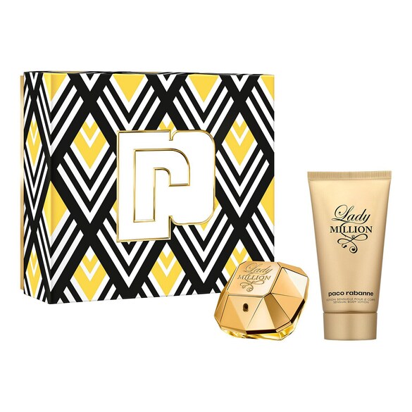 Lady Million - Coffret Eau de parfum et Lait Parfumé pour le corps, RABANNE FRAGRANCES