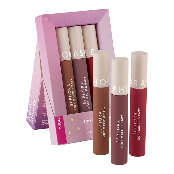 Moving Lights- Kit De 3 Rouges À Lèvres Mats Doux Soft Matte & Easy, SEPHORA COLLECTION