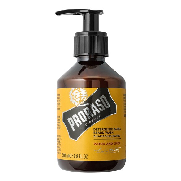 Beard Wash Wood & Spice - Shampoing pour Barbe, PRORASO