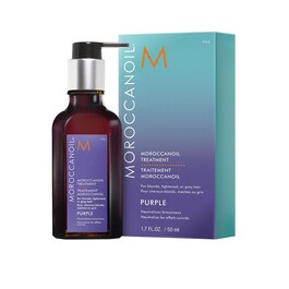 Soin Moroccanoil Violet - pour cheveux blonds, méchés ou gris