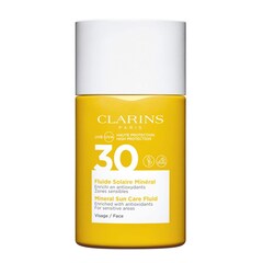 Fluide Solaire Minéral - Visage UVA/UVB 30 - Enrichi en antioxydants, CLARINS