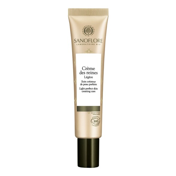 Reines - Crème de jour visage certifiée bio légère enrichie en gelée royale pure, SANOFLORE