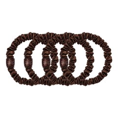 Chouchous Pure Soie Skinny Brun Foncé - Accessoire Cheveux, SLIP