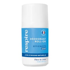 Déodorant Roll-on - Déodorant Fleur de Coton Efficacité 24H, RESPIRE