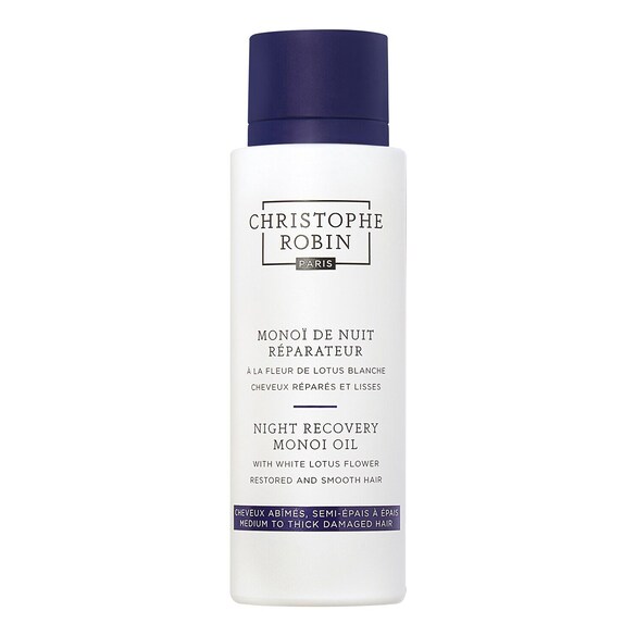 Monoï De Nuit Réparateur À La Fleur De Lotus Blanche - Huile De Soin Cheveux, CHRISTOPHE ROBIN