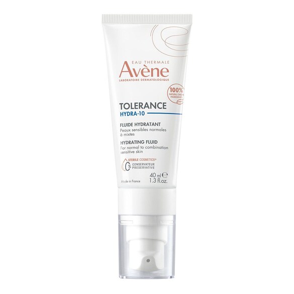 Tolérance Hydra 10 - Fluide hydratant peaux sensibles normales à mixtes, AVENE