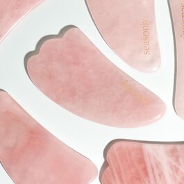 Gua Sha Quartz - Accessoire de massage du visage en quartz rose
