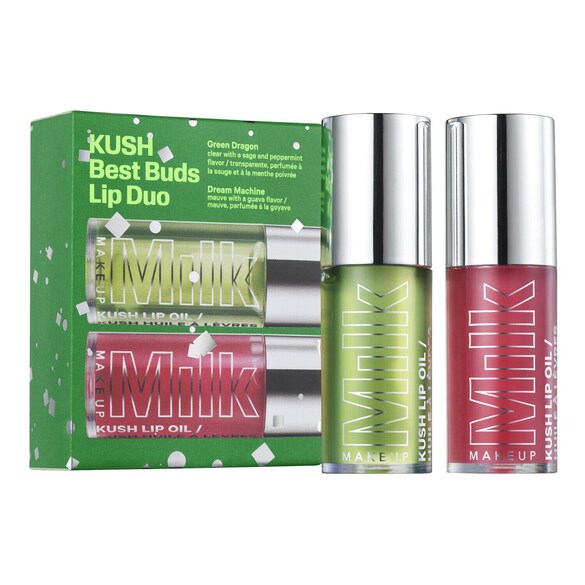 Kush Best Buds Lip Oil Duo - Un coffret de deux huiles Kush Lip Oil, MILK MAKEUP