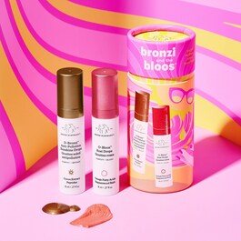 Bronzi and the bloos™ - Coffret soin visage avec sérum bronzant et sérum rosé 