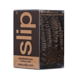 Chouchous Pure Soie Skinny Brun Foncé - Accessoire Cheveux