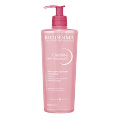 Créaline Gel Moussant - Nettoyant visage doux peaux sensibles à intolérantes, BIODERMA