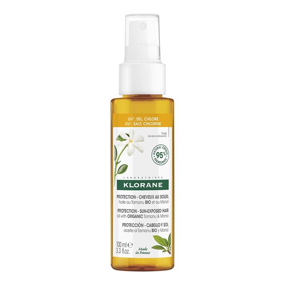 Solaire - Huile Au Tamanu BIO Et Au Monoi - Cheveux Exposés Au Soleil, KLORANE