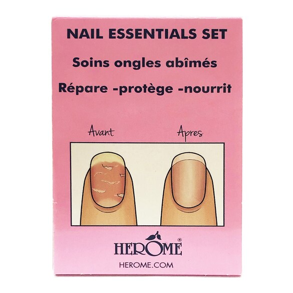 Set essentiel pour ongles stries et ternes - Coffret soin des ongles, HEROME