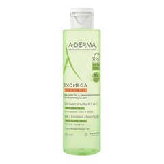 Exomega - Gel Lavant Emollient 2 En 1 Anti-Grattage, A-DERMA