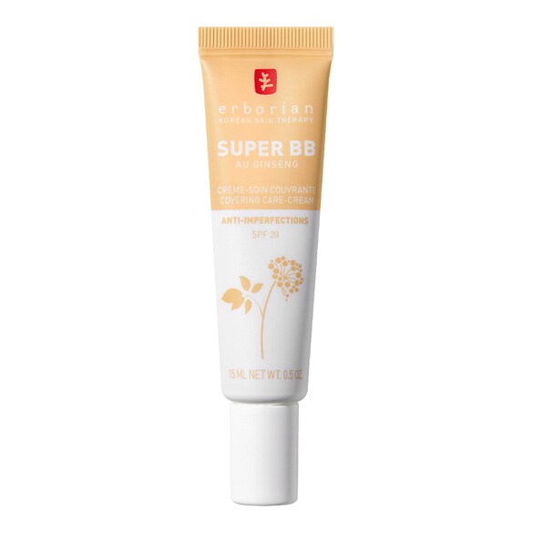 Super BB Au Ginseng - Soin Couvrant Anti-Imperfections Format Voyage, ERBORIAN