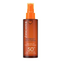SUN BEAUTY - HUILE SECHE ACCÉLÉRATRICE DE BRONZAGE SPF 50, LANCASTER