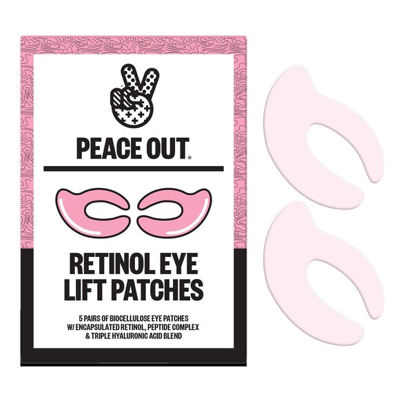 Retinol Eye Lift Patches – Patchs pour les yeux en Biocellulos, PEACE OUT SKINCARE