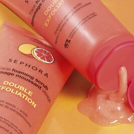 Gommage Moussant Visage - Soin nettoyant double exfoliation