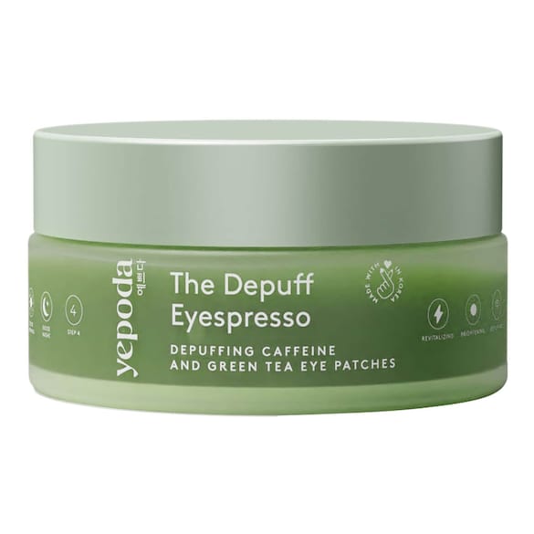 The Depuff Eyespresso – Patchs décongestionnants à la caféine et au thé vert, YEPODA