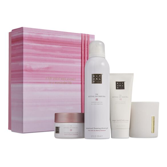 The Ritual of Sakura -Coffret Cadeau M Corps & Bain - 200 ml + 125 g + 100 ml + 140 g