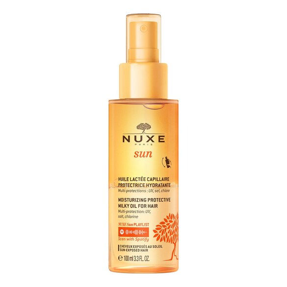Nuxe Sun - Huile Lactée Capillaire Protectrice Hydratante, NUXE