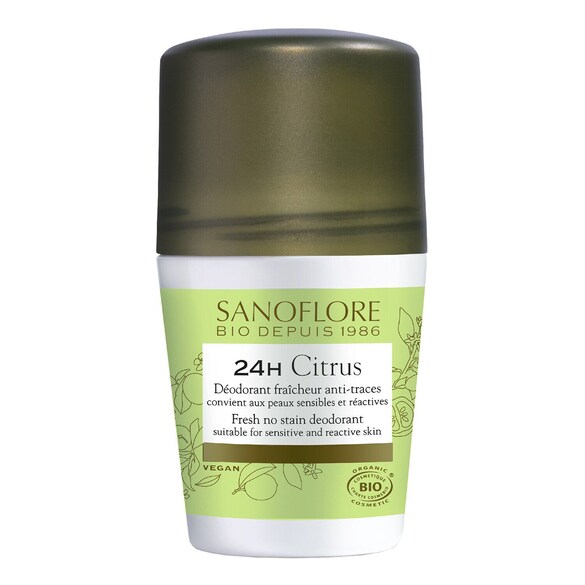 Vent de Citrus - Déodorant vegan purifiant efficacité 24h certifié bio, SANOFLORE