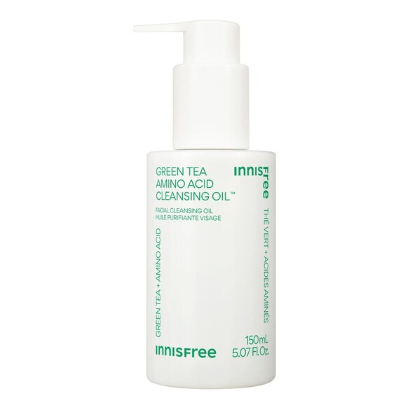 Huile Nettoyante Démaquillante Thé Vert et Acide Aminé - Nettoyant Visage, INNISFREE