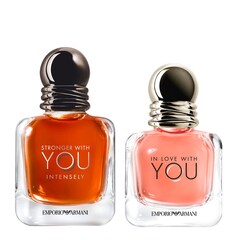 DUO INTENSE POUR ELLE ET POUR LUI : In Love with you, Stronger with You Intense: Deux parfums qui se répondent, l’un ne va pas sans l’autre., ARMANI
