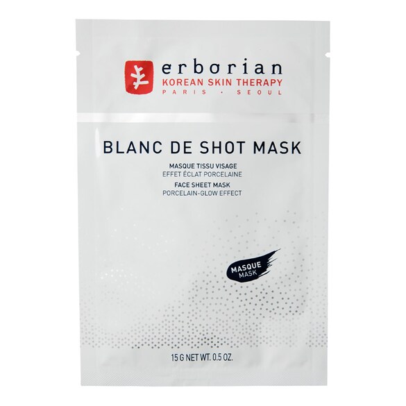 blanc de shot mask - masque tissu visage