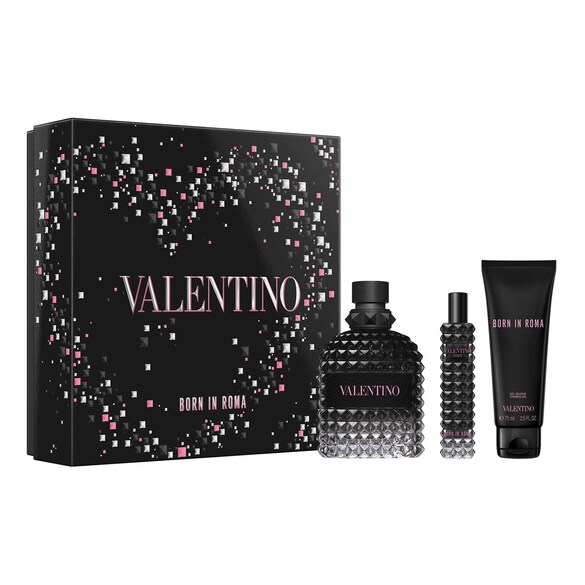 Uomo Born in Roma - Coffret Eau de Toilette pour Homme Boisé Aromatique, VALENTINO