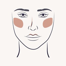 134 DETAIL HIGHLIGHT - Pinceau visage