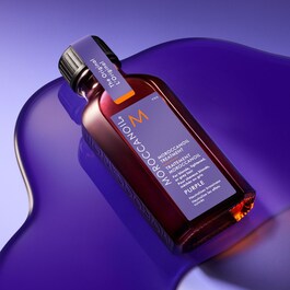 Soin Moroccanoil Violet - pour cheveux blonds, méchés ou gris