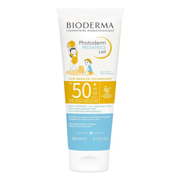 Photoderm Pediatrics Lait SPF50+ - Lait solaire pour le corps, BIODERMA