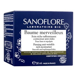 Merveilleuse - Crème visage hydratante anti-rides certifiée bio peaux sèches