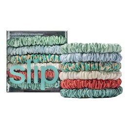 6 slip pure silk skinny scrunchies - slip chouchous pure soie skinny