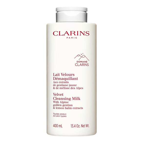 Lait Velours Démaquillant - Aux extraits de gentiane jaune & mélisse des Alpes, CLARINS