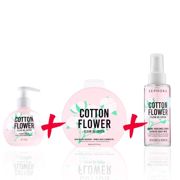 Kit bain fleur de coton, SEPHORA COLLECTION